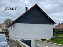 Avant dépose d'un bardage existant