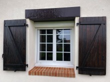 Adaptation des volets, pose d'appuis de fenêtres en parements